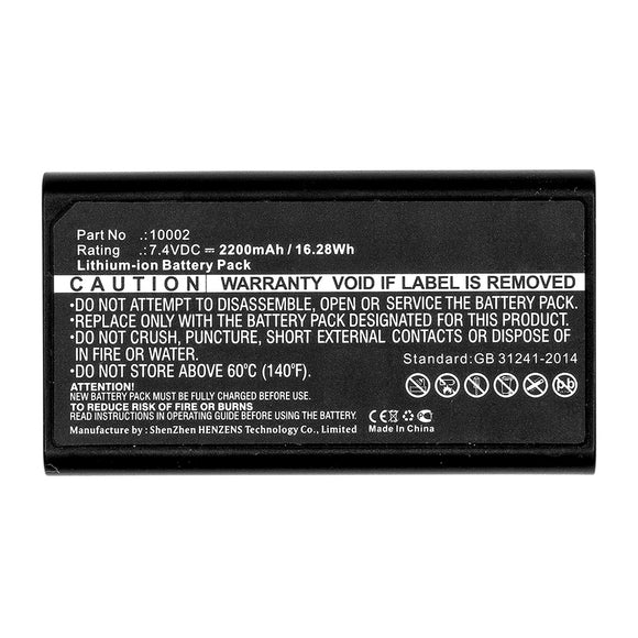 Batteries N Accessories BNA-WB-L15004 Equipment Battery - Li-ion, 7.4V, 2200mAh, Ultra High Capacity - Replacement for Pentax 10002 Battery