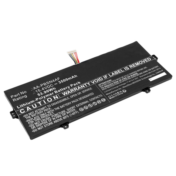 Batteries N Accessories BNA-WB-P19137 Laptop Battery - Li-Pol, 15.4V, 3500mAh, Ultra High Capacity - Replacement for Samsung AA-PBSN4AF Battery