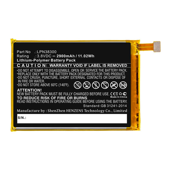 Batteries N Accessories BNA-WB-P10118 Cell Phone Battery - Li-Pol, 3.8V, 2900mAh, Ultra High Capacity - Replacement for Crosscall LPN38300 Battery