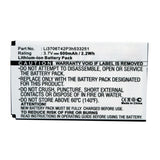Batteries N Accessories BNA-WB-L14129 Cell Phone Battery - Li-ion, 3.7V, 600mAh, Ultra High Capacity - Replacement for ZTE Li3706T42P3h533251 Battery