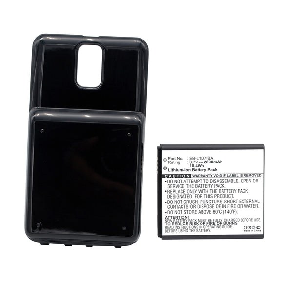 Batteries N Accessories BNA-WB-L13094 Cell Phone Battery - Li-ion, 3.7V, 2800mAh, Ultra High Capacity - Replacement for Samsung EB-L1D7IBA Battery