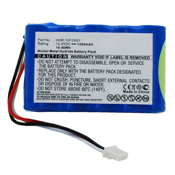 Batteries N Accessories BNA-WB-H9422 Medical Battery - Ni-MH, 12V, 1200mAh, Ultra High Capacity - Replacement for Kenz Cardico HHR-12F25G1 Battery