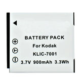 Batteries N Accessories BNA-WB-KLIC7001 Digital Camera Battery - li-ion, 3.7V, 900 mAh, Ultra High Capacity Battery - Replacement for Kodak KLIC-7001 Battery