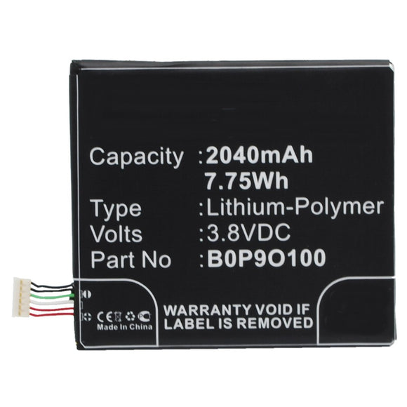 Batteries N Accessories BNA-WB-P9500 Cell Phone Battery - Li-Pol, 3.8V, 2040mAh, Ultra High Capacity - Replacement for HTC 35H00222-00M Battery