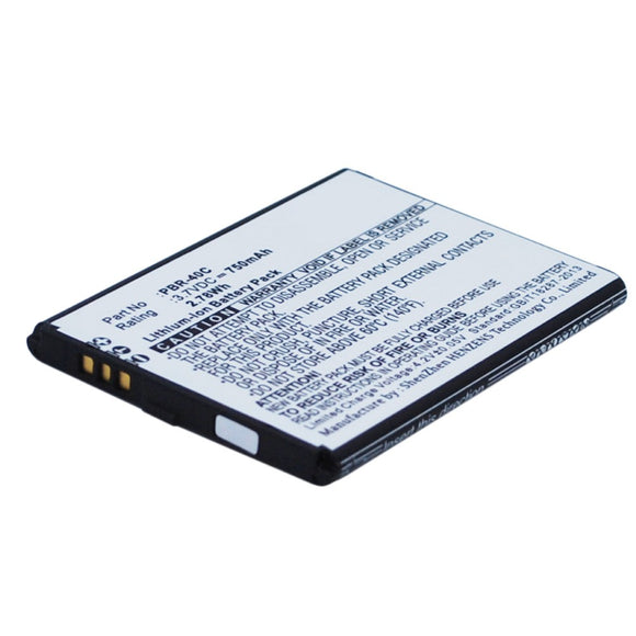 Batteries N Accessories BNA-WB-L9528 Cell Phone Battery - Li-ion, 3.7V, 750mAh, Ultra High Capacity - Replacement for Pantech PBR-40C Battery