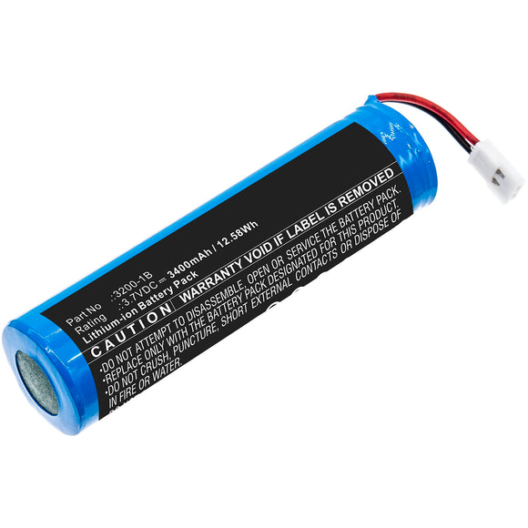 Batteries N Accessories BNA-WB-L11180 Electronic Magnifier Battery - Li-ion, 3.7V, 3400mAh, Ultra High Capacity - Replacement for Eschenbach 3200-1B Battery