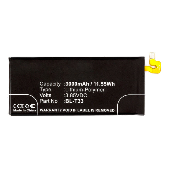 Batteries N Accessories BNA-WB-P12326 Cell Phone Battery - Li-Pol, 3.85V, 3000mAh, Ultra High Capacity - Replacement for LG BL-T33 Battery