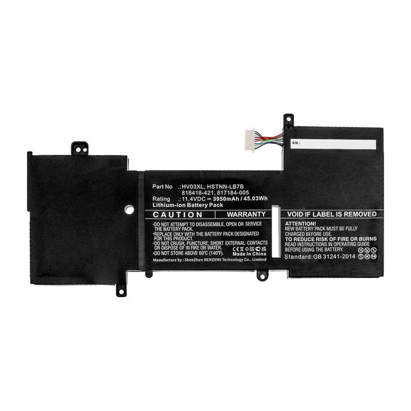 Batteries N Accessories BNA-WB-L16083 Laptop Battery - Li-ion, 11.4V, 3950mAh, Ultra High Capacity - Replacement for HP HV03XL Battery