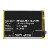 Batteries N Accessories BNA-WB-P18129 Cell Phone Battery - Li-Pol, 3.87V, 4900mAh, Ultra High Capacity - Replacement for OPPO BLP957 Battery