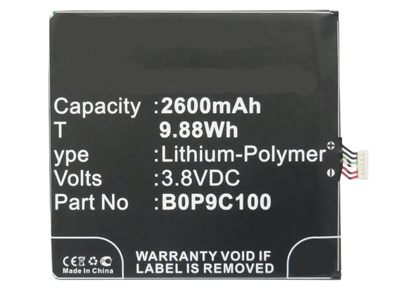 Batteries N Accessories BNA-WB-P3803 Cell Phone Battery - Li-Pol, 3.8, 2600mAh, Ultra High Capacity Battery - Replacement for HTC 35H00220-00M, 35H00220-01M, B0P9C100 Battery