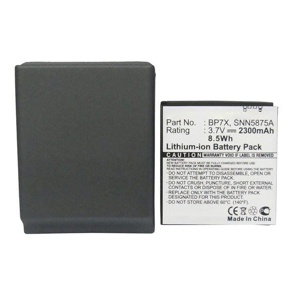 Batteries N Accessories BNA-WB-L16437 Cell Phone Battery - Li-ion, 3.7V, 2300mAh, Ultra High Capacity - Replacement for Motorola BP6X Battery