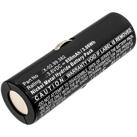 Batteries N Accessories BNA-WB-H11697 Medical Battery - Ni-MH, 3.6V, 850mAh, Ultra High Capacity - Replacement for Heine X-02.99.380 Battery