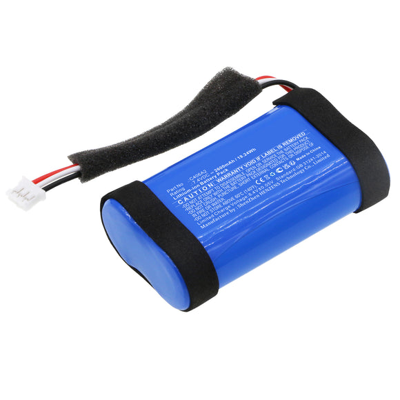 Batteries N Accessories BNA-WB-L18097 Speaker Battery - Li-ion, 7.4V, 2600mAh, Ultra High Capacity - Replacement for Marshall C406A2 Battery