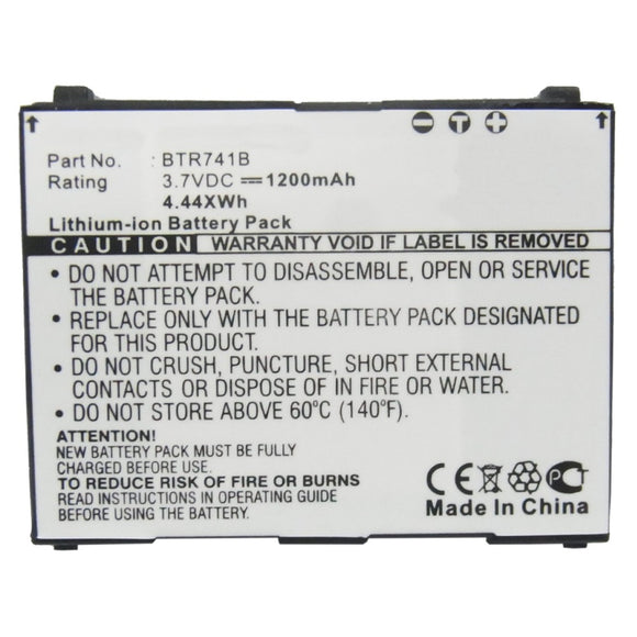 Batteries N Accessories BNA-WB-L3774 Cell Phone Battery - Li-ion, 3.7, 1200mAh, Ultra High Capacity Battery - Replacement for Casio BTR741B Battery