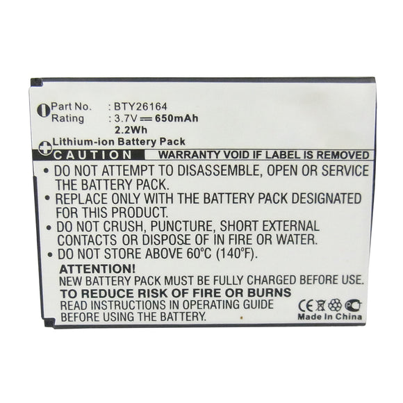 Batteries N Accessories BNA-WB-L14481 Cell Phone Battery - Li-ion, 3.7V, 650mAh, Ultra High Capacity - Replacement for Emporia BTY26164 Battery