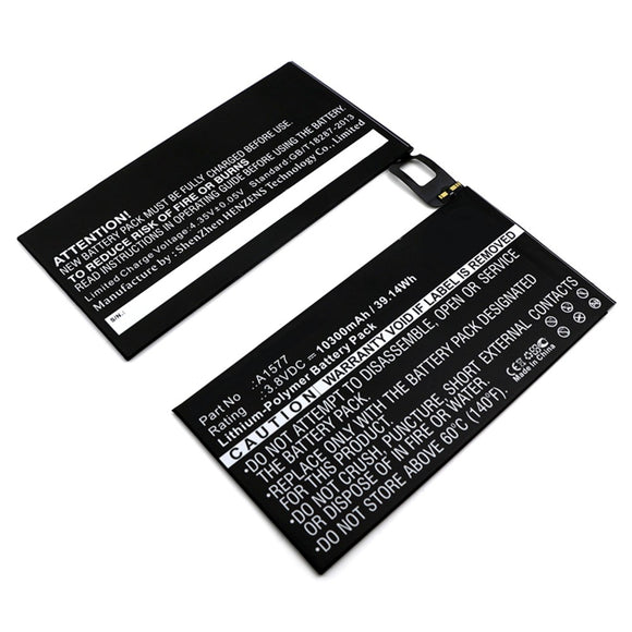 Batteries N Accessories BNA-WB-P9728 Tablet Battery - Li-Pol, 3.8V, 10300mAh, Ultra High Capacity - Replacement for Apple A1577 Battery