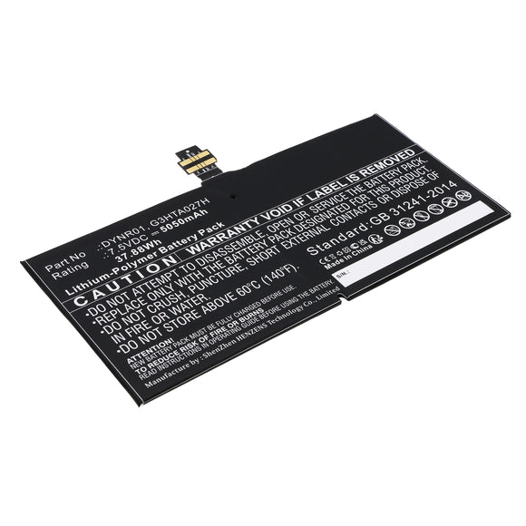 Batteries N Accessories BNA-WB-P5185 Tablets Battery - Li-Pol, 7.5V, 5050 mAh, Ultra High Capacity Battery - Replacement for Microsoft DYNR01 Battery
