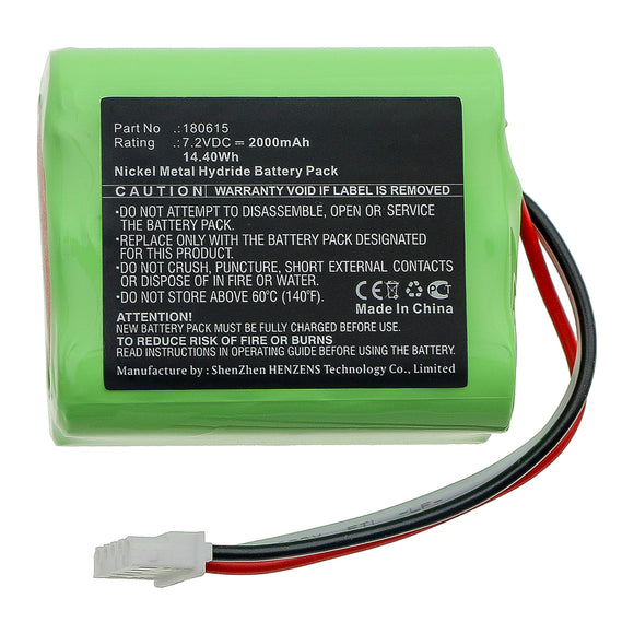 Batteries N Accessories BNA-WB-H15417 Vacuum Cleaner Battery - Ni-MH, 7.2V, 2000mAh, Ultra High Capacity - Replacement for Mamibot 180615 Battery