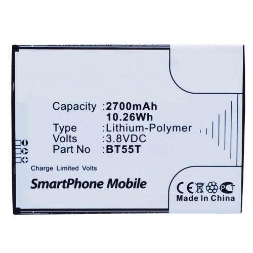 Batteries N Accessories BNA-WB-P8432 Cell Phone Battery - Li-Pol, 3.8V, 2700mAh, Ultra High Capacity Battery - Replacement for ZOPO BT55T Battery