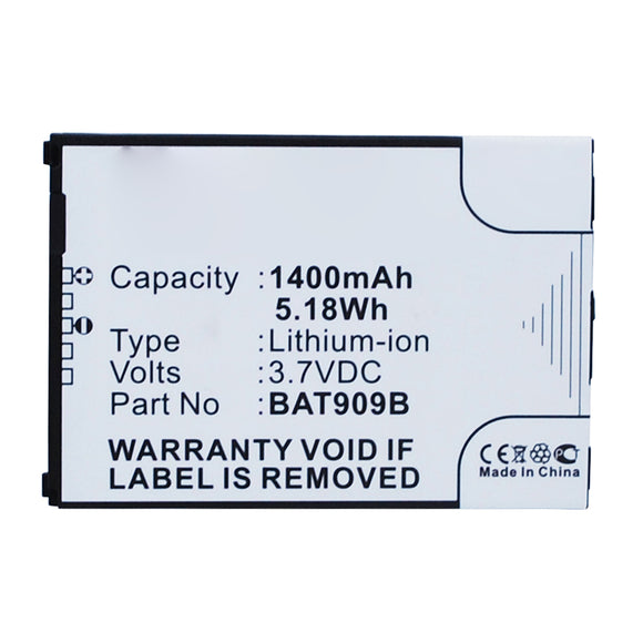 Batteries N Accessories BNA-WB-L14616 Cell Phone Battery - Li-ion, 3.7V, 1400mAh, Ultra High Capacity - Replacement for NEC BAT909B Battery