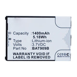 Batteries N Accessories BNA-WB-L14616 Cell Phone Battery - Li-ion, 3.7V, 1400mAh, Ultra High Capacity - Replacement for NEC BAT909B Battery