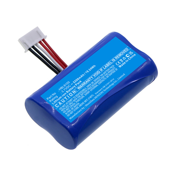 Batteries N Accessories BNA-WB-L17090 Barcode Scanner Battery - Li-ion, 3.7V, 5200mAh, Ultra High Capacity - Replacement for Urovo HBL9100 Battery