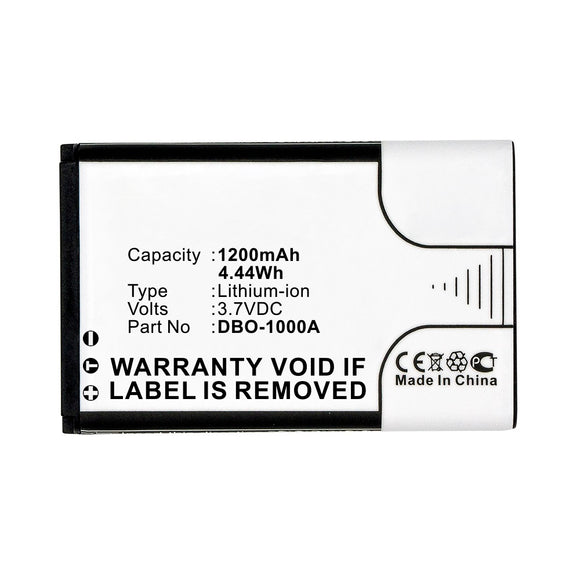 Batteries N Accessories BNA-WB-L10154 Cell Phone Battery - Li-ion, 3.7V, 1200mAh, Ultra High Capacity - Replacement for Doro DBO-1000A Battery