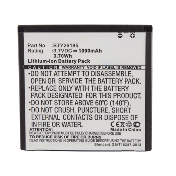 Batteries N Accessories BNA-WB-L14543 Cell Phone Battery - Li-ion, 3.7V, 1000mAh, Ultra High Capacity - Replacement for Mobistel BTY26185 Battery