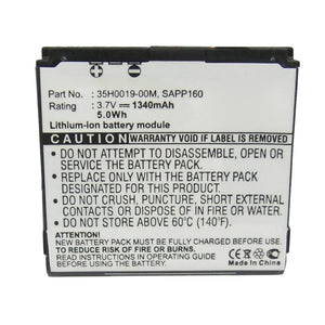 Batteries N Accessories BNA-WB-L15602 Cell Phone Battery - Li-ion, 3.7V, 1340mAh, Ultra High Capacity - Replacement for HTC 35H0019-00M Battery