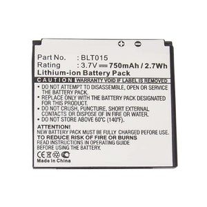 Batteries N Accessories BNA-WB-L14736 Cell Phone Battery - Li-ion, 3.7V, 750mAh, Ultra High Capacity - Replacement for OPPO BLT015 Battery