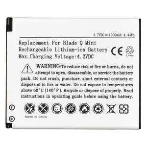 Batteries N Accessories BNA-WB-L619 Cell Phone Battery - li-ion, 3.7V, 1200 mAh, Ultra High Capacity Battery - Replacement for ZTE Li3815T43P3H6151421 Battery