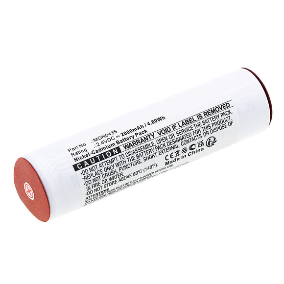 Batteries N Accessories BNA-WB-C18786 Emergency Lighting Battery - Ni-CD, 2.4V, 2000mAh, Ultra High Capacity - Replacement for Saft MGN0435 Battery