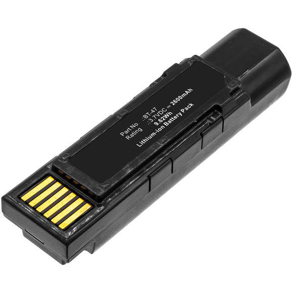 Batteries N Accessories BNA-WB-L9808 Barcode Scanner Battery - Li-ion, 3.7V, 2600mAh, Ultra High Capacity - Replacement for Datalogic BT-47 Battery