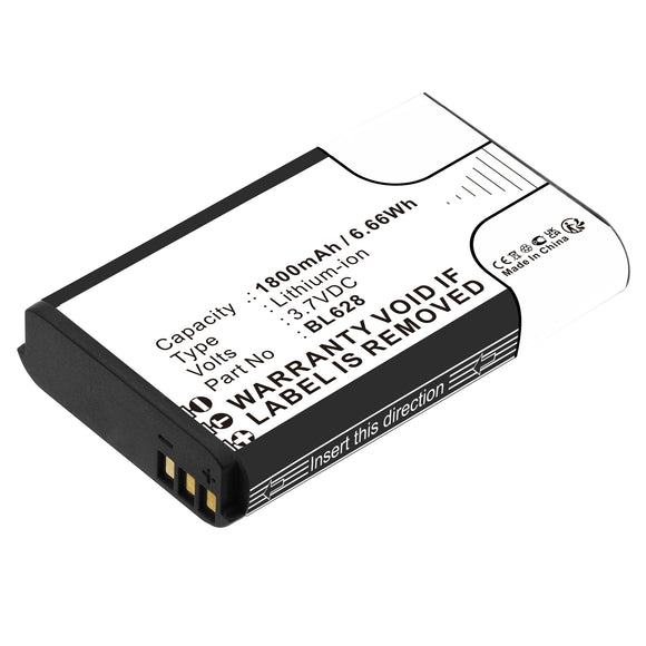 Batteries N Accessories BNA-WB-L18710 2-Way Radio Battery - Li-ion, 3.7V, 1800mAh, Ultra High Capacity - Replacement for Retevis BL628 Battery