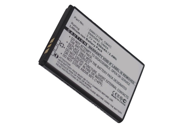 Batteries N Accessories BNA-WB-L8353 Cell Phone Battery - Li-ion, 3.7V, 650mAh, Ultra High Capacity Battery - Replacement for Motorola OM4A, OM4C, SNN1218K, SNN5882, SNN5882A Battery