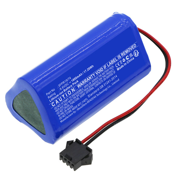 Batteries N Accessories BNA-WB-L18003 Vacuum Cleaner Battery - Li-ion, 9.6V, 1800mAh, Ultra High Capacity - Replacement for Pure Clean 3FPR19/74 Battery
