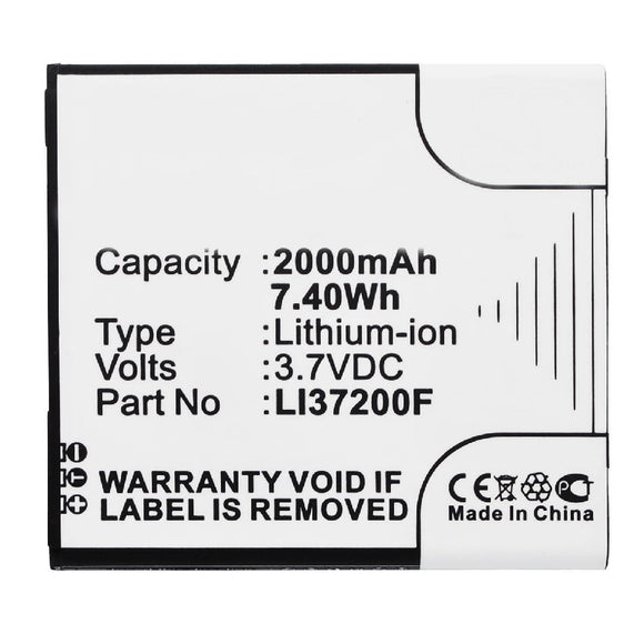 Batteries N Accessories BNA-WB-L3430 Cell Phone Battery - Li-Ion, 3.7V, 2000 mAh, Ultra High Capacity Battery - Replacement for Medion LI37200F Battery