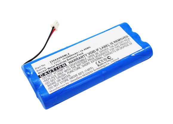 Batteries N Accessories BNA-WB-H1814 Speaker Battery - Ni-MH, 7.2V, 2000 mAh, Ultra High Capacity Battery - Replacement for ClearOne 220AAH6SMLZ Battery