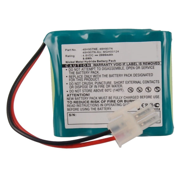 Batteries N Accessories BNA-WB-H9444 Medical Battery - Ni-MH, 4.8V, 2000mAh, Ultra High Capacity - Replacement for Omron 48H907N Battery