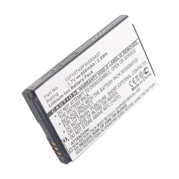 Batteries N Accessories BNA-WB-L14149 Cell Phone Battery - Li-ion, 3.7V, 800mAh, Ultra High Capacity - Replacement for ZTE Li3709T72P3H553447 Battery