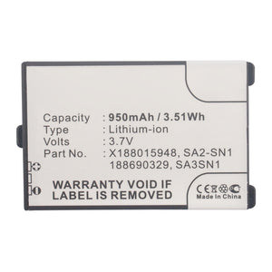 Batteries N Accessories BNA-WB-L16523 Cell Phone Battery - Li-ion, 3.7V, 950mAh, Ultra High Capacity - Replacement for Sagem SA1A-SN1 Battery