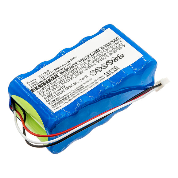 Batteries N Accessories BNA-WB-H13607 Medical Battery - Ni-MH, 12V, 2000mAh, Ultra High Capacity - Replacement for Smiths SY-1200 Battery