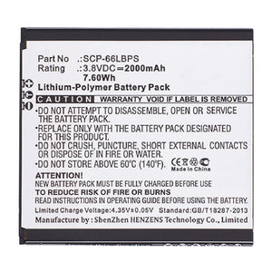 Batteries N Accessories BNA-WB-P3388 Cell Phone Battery - Li-Pol, 3.8V, 2000 mAh, Ultra High Capacity Battery - Replacement for Kyocera 5AAXBT094GEA Battery