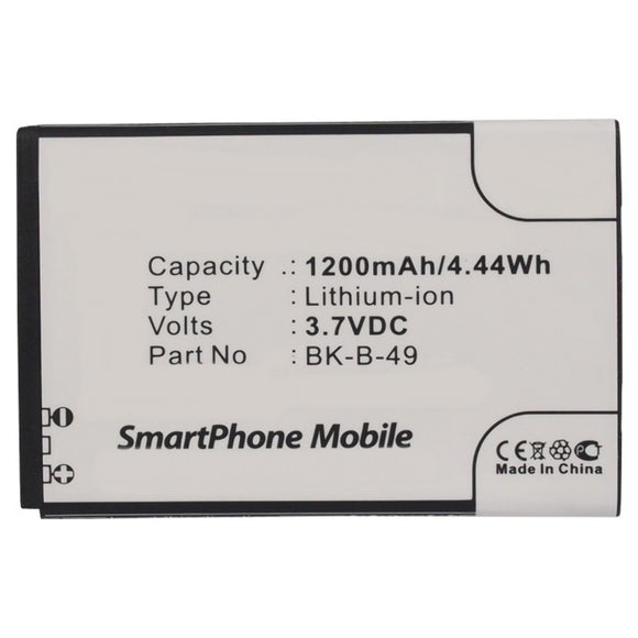 Batteries N Accessories BNA-WB-L9901 Cell Phone Battery - Li-ion, 3.7V, 1200mAh, Ultra High Capacity - Replacement for BBK BK-B-42 Battery