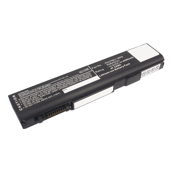 Batteries N Accessories BNA-WB-L13533 Laptop Battery - Li-ion, 10.8V, 4400mAh, Ultra High Capacity - Replacement for Toshiba PA3787U-1BRS Battery