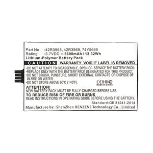 Batteries N Accessories BNA-WB-P12787 Raid Controller Battery - Li-Pol, 3.7V, 3600mAh, Ultra High Capacity - Replacement for IBM 42R3965 Battery