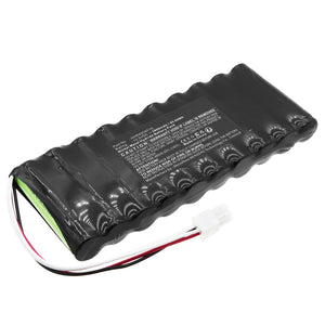 Batteries N Accessories BNA-WB-H18972 Equipment Battery - Ni-MH, 12V, 3800mAh, Ultra High Capacity - Replacement for VAROS HHR450AF10 Battery