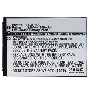 Batteries N Accessories BNA-WB-ACD308 Digital Camera Battery - li-ion, 3.8V, 1300 mAh, Ultra High Capacity Battery - Replacement for Samsung SLB-11A Battery