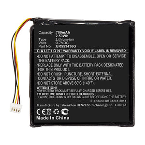 Batteries N Accessories BNA-WB-L13436 GPS Battery - Li-ion, 3.7V, 700mAh, Ultra High Capacity - Replacement for Sigma UR553436G Battery