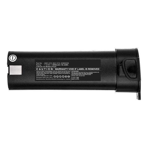 Batteries N Accessories BNA-WB-L15014 Flashlight Battery - Li-ion, 7.4V, 6800mAh, Ultra High Capacity - Replacement for Monarch 6241-010 Battery
